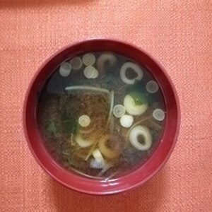 水菜の味噌汁